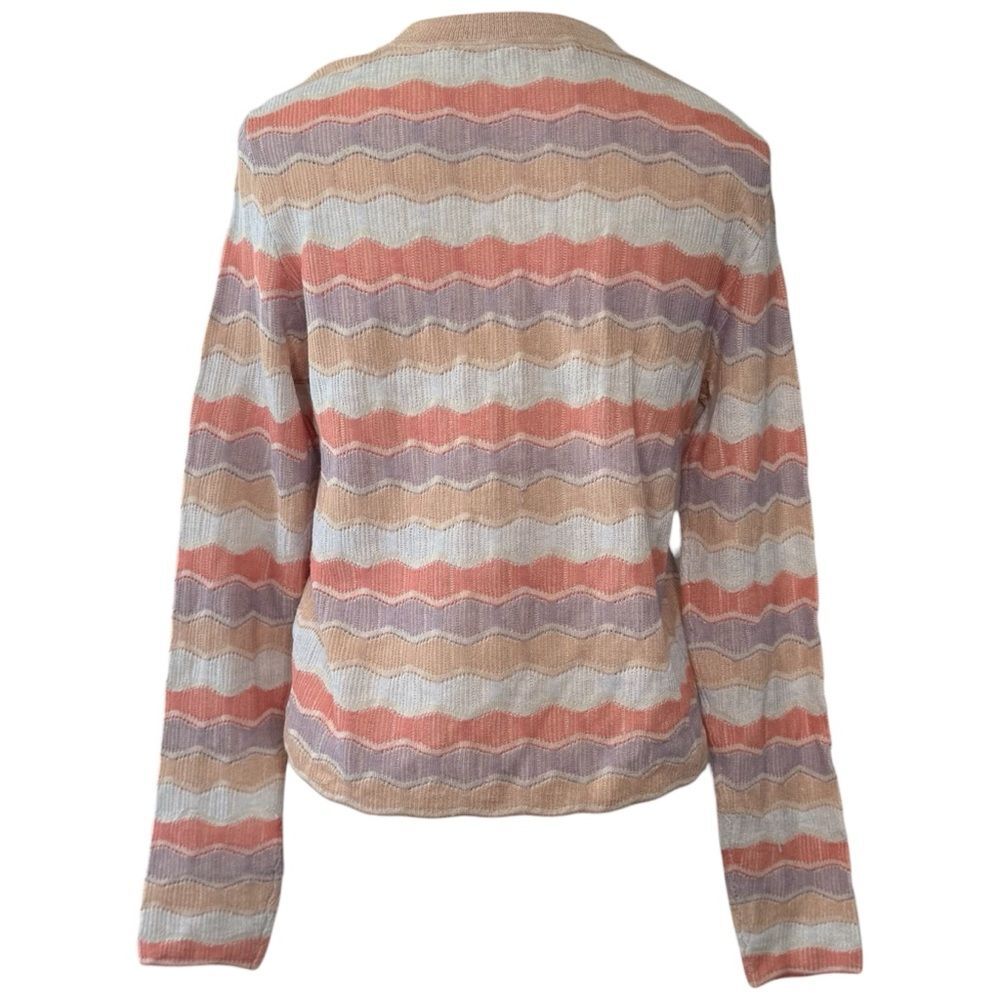 |EUC| VERONICA BEARD Alyssa Retro Striped Crew Knit Sweater - Picture 3 of 6